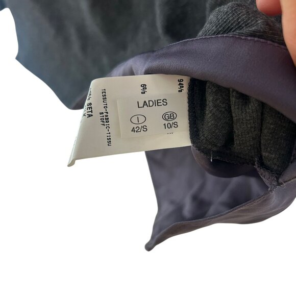 Fabiana Filippi Mixed Fabric Tunic Blouse With Chain Embellished Sleeves Size S - Picture 2 of 5